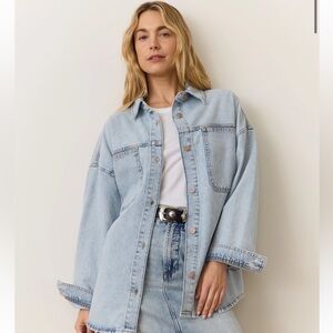 Marine Layer Molly Oversized Denim Shirt Jacket